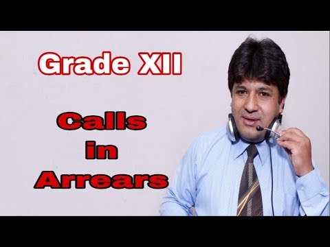 Grade 12 Calls In Arrears live class with Niranjan sir / Premium Academy